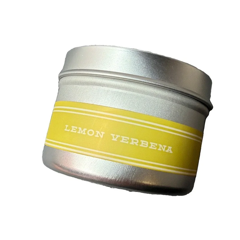 NEW Barr-Co Lemon Verbena Luxury Soy & Vegetable Wax  2 Oz. Travel Candle